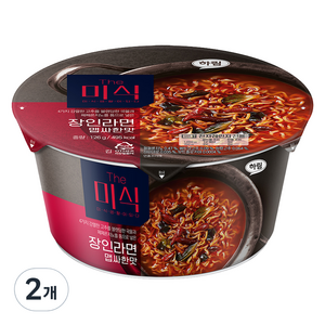 더미식 장인라면 맵싸한맛 컵라면 126g, 2개