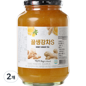 초록원 꿀생강차 S, 2kg, 2개