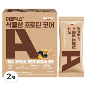 아로엑스 식물성 프로틴 코어 14p, 280g, 2개