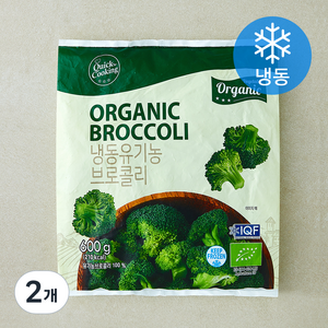 퀵쿠킹 유기가공식품 인증 브로콜리 (냉동), 600g, 2개