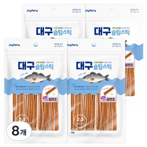조이펫 강아지 대구 슬림스틱 간식, 칠면조, 70g, 8개