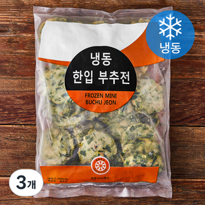 한입 부추전 (냉동), 1kg, 3개