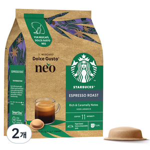 스타벅스 네오 에스프레소 로스트 캡슐커피, 5.1g, 12개입, 2개