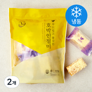 창억떡 부드럽고 쫄깃한 호박인절미 (냉동)