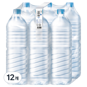 팔도맑은샘 맑은샘수 무라벨, 2L, 12개
