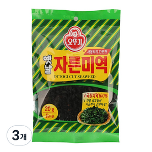 오뚜기 옛날 자른 미역, 20g, 3개