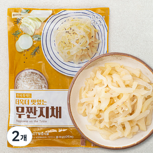 반찬단지 무짠지채, 1kg, 2개