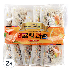 신효귤향과즐 한과 10p, 280g, 2개