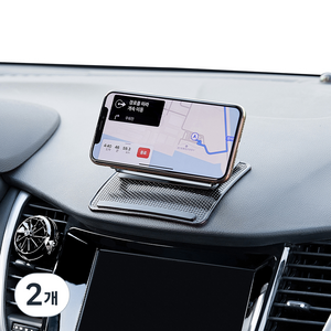 블랙팟 찰떡쿵 대쉬보드 핸드폰 거치대, 블랙, 2개