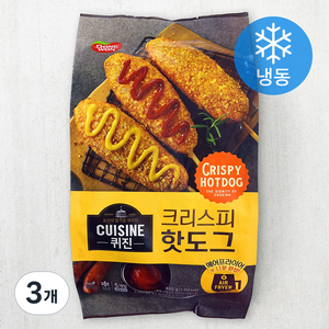 동원 퀴진 크리스피핫도그 (냉동), 400g, 3개