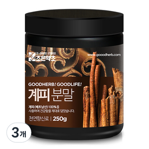 조은약초 계피 분말, 250g, 3개