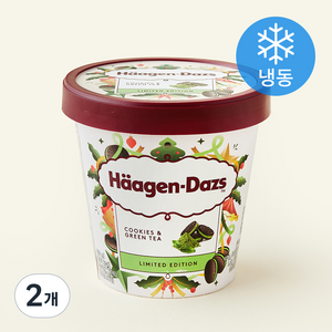 하겐다즈 파인트 쿠키 앤 그린티 아이스크림 (냉동), 1개입, 403ml, 2개