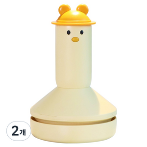 아이존 안녕오리 책상 지우개 진공청소기, 옐로우, 2개