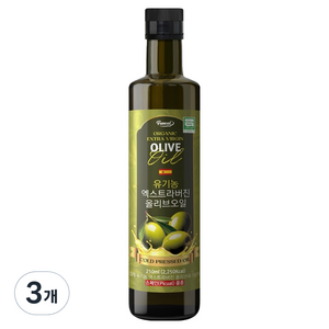 퍼니트 유기농 엑스트라버진 올리브오일, 250ml, 3개