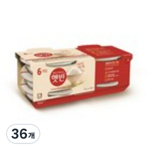 햇반 백미밥, 205g, 36개