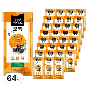 미닛메이드 조이 오렌지, 195ml, 64개