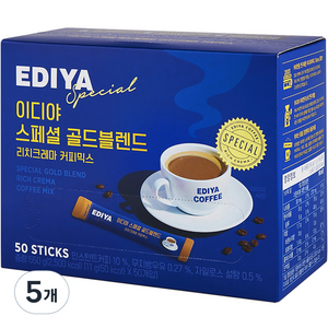 이디야 스페셜 골드블렌드 커피믹스, 11g, 50개입, 5개