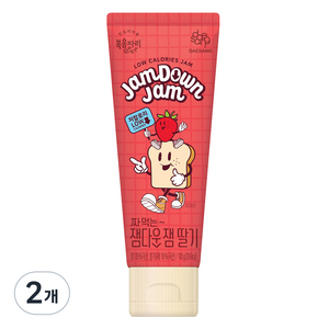 복음자리 짜먹는 잼다운잼 딸기, 100g, 2개