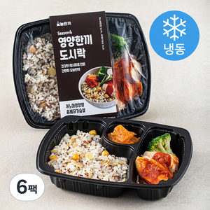 오늘한끼 퀴노아 영양밥 & 훈제 닭가슴살 (냉동), 210g, 6팩