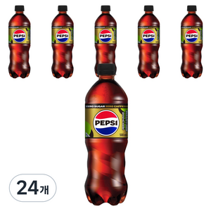 펩시 콜라 제로 슈거 라임향 제로 카페인, 500ml, 24개