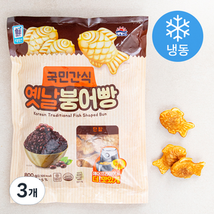 대림선 옛날 붕어빵 단팥 (냉동), 3개, 800g