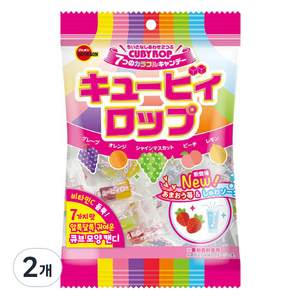 부르본 큐비롭 캔디, 100g, 2개