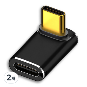 엠비에프 USB4.0 240W Gen3x2 C to C 정방향 90도 젠더