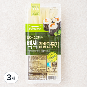 풀무원 백색 김밥 단무지, 310g, 3개