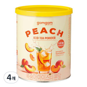곰곰 복숭아 아이스티 분말, 1.5kg, 1개입, 4개
