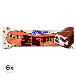 오리온 핫브레이크 쫀득쿠키바, 38g, 6개