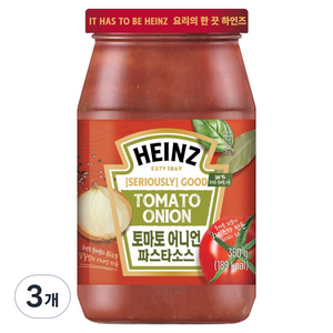 하인즈 토마토 어니언 파스타 소스, 350g, 3개