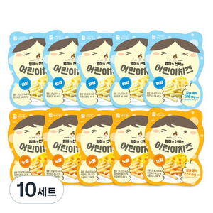 맛있는풍경 엄마가 선택한 어린이치즈 2종 세트, 하양, 노랑, 10세트