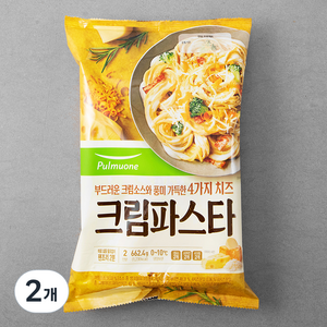 풀무원 크림파스타 2인, 662.4g, 2개