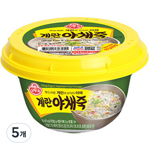 오뚜기 계란야채죽, 285g, 5개