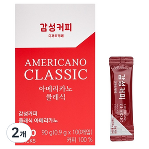 감성커피 클래식 아메리카노 스틱, 100개입, 900mg, 2개