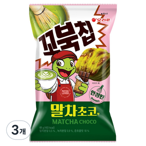 꼬북칩 오리온 말차초코맛, 68g, 3개