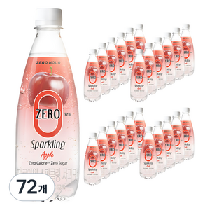 제로아워 스파클링 사과맛, 350ml, 72개
