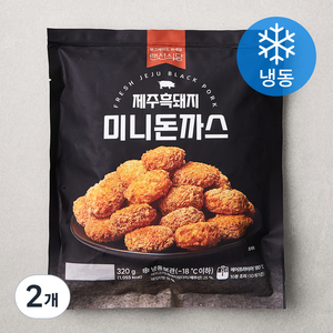 랜선식당 제주 흑돼지 미니 돈까스 (냉동), 320g, 2개