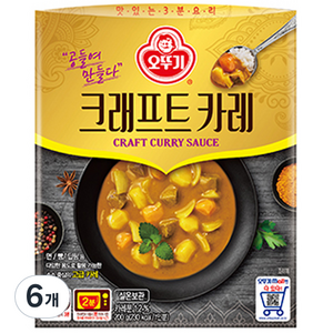 오뚜기 크래프트 카레, 6개, 200g