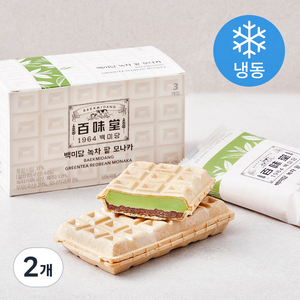 백미당 녹차 팥 모나카 아이스크림 (냉동)