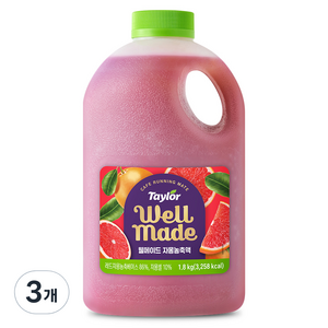테일러 웰메이드 자몽 농축액, 1.8kg, 3개
