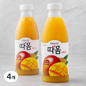 따옴 애플망고 주스, 730ml, 4개