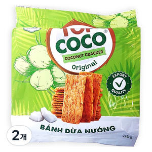 탑코코 코코넛 크래커 오리지널, 150g, 2개
