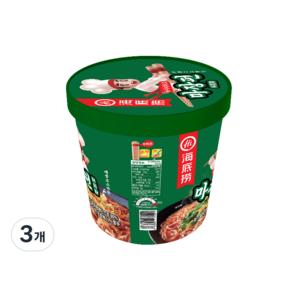 하이디라오 마장펀 누들컵 130g, 3개