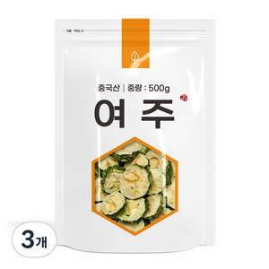 자연초 중국산 건조 여주, 500g, 1개입, 3개