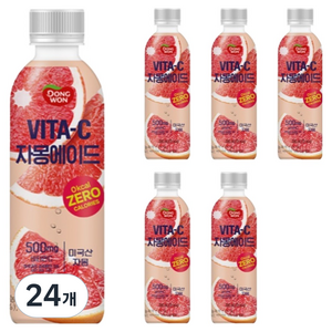동원 비타C 자몽에이드, 500ml, 24개