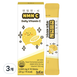 리얼케어 NMN-C 엔엠엔씨 데일리 비타민C, 10회분, 3개