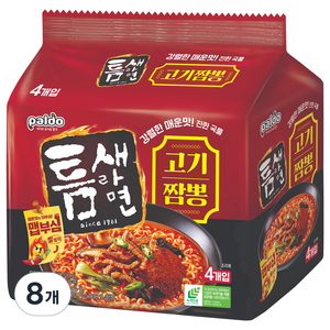 틈새라면 고기짬뽕 120g, 8개, (4개입 X 상세페이지 참조 X 상세페이지 참조)