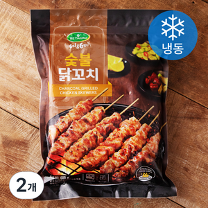 베타그로 숯불 닭꼬치 (냉동), 2개, 600g