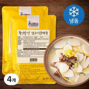 뚝심밥상 한우사골 떡국 (냉동), 600g, 4개